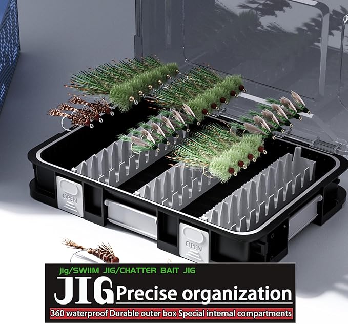 2300 Lure Storage Organize Lures Effortlessly Easy Storage for VIB, Minnow, Pencil Lures, DIY Modular System for Ultimate Customization Gift for Any Angler! (2300 VIB+MINNOW+PENCIL TACKLE)