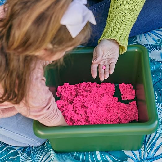 ECR4Kids Stackable Square Bins with Non-Snap Lids, Multipurpose Organization, Hunter Green, 4-Pack