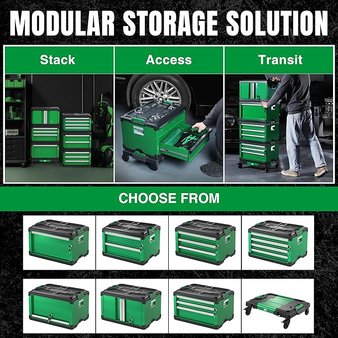SK Utility Cart, Dolly Cart, Rolling Tool Cart, Patented Auto-Lock Mechanism, Holds up to 500 Lbs