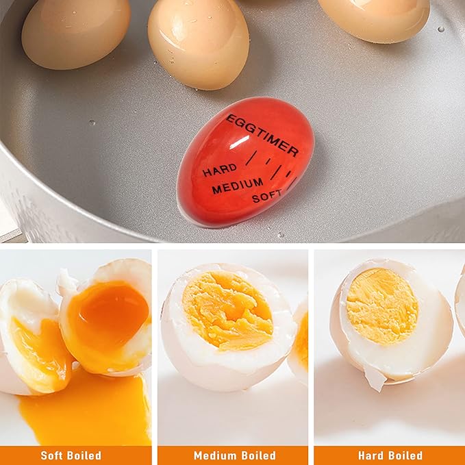 MOLFUJ Egg Cups for Soft Boiled Eggs with Spoons, Egg Cracker Topper Set with Egg Timer, Perfect Hard Boiled Egg Holder Cutter Tool for Breakfast