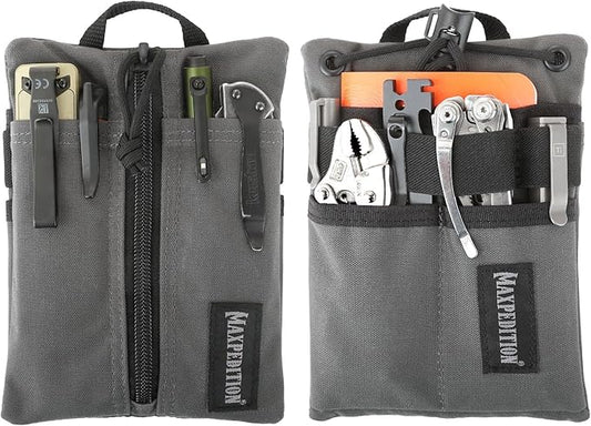 MAXPEDITION Platy Pocket Organizer, Durable EDC Tool Pouch for Men, Neck Wallet with Paracord Lanyard, Holds Flashlight, Multitool, Pen, Notebook