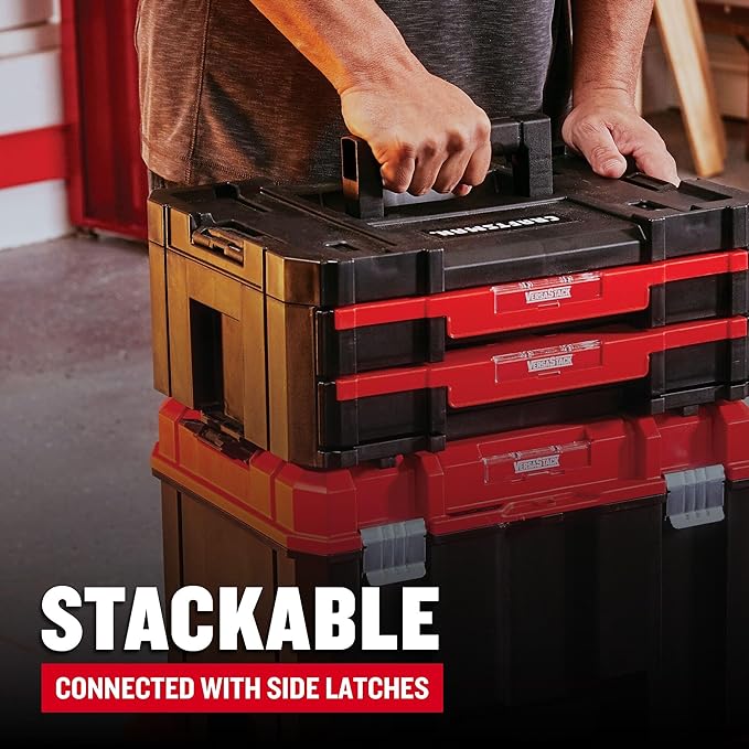 CRAFTSMAN Plastic Tool Box With Drawers, Organizer and Storage (CMST17804) (Pack of 4)