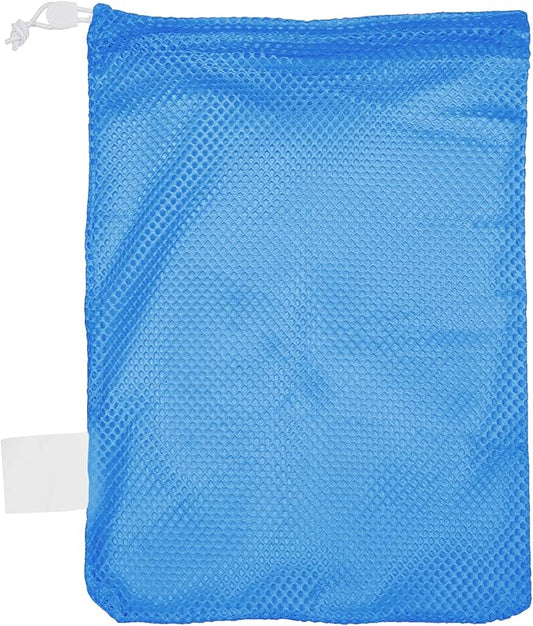 Champion Sports Mesh Equipment Bag – Heavy-Duty Nylon Drawstring Bag with Lock & ID Tag, Breathable Storage Sack for Balls, Swim Gear, Laundry & Toys, Multiple Sizes & Colors