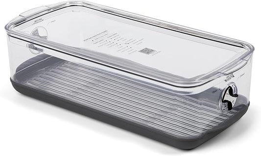 Progressive ProKeeper Stackable Produce ProKeeper Storage Container with Stay-Fresh Vent System (PKS-917 (5.7qt Long Produce))