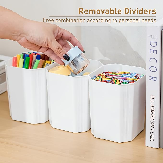 Citylife Craft Organizers, 2 Pack-17 QT, Clear white