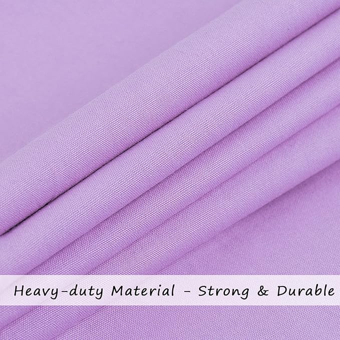 Cotton Canvas Laundry Bag with Handles & Drawstring Straps, Heavy Duty Extra Large Laundry Bags for Laundromat and Household, 25.5x34 Inch, Purple