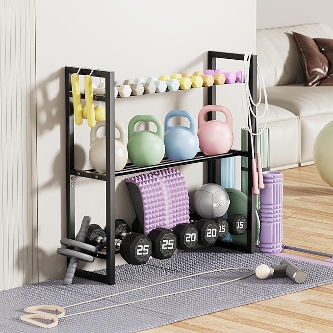 3 Tier Dumbbell Rack, Weight Rack for Home Gym