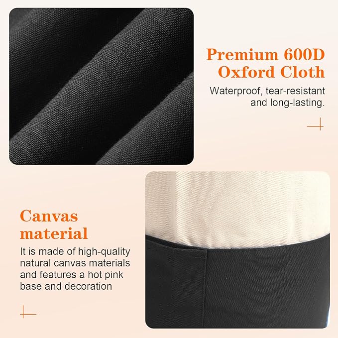 NAHADS Black single-shoulder backpack-style laundry bag made of durable canvas material with a drawstring closure design, suitable for use at university, camping, laundromats, and apartments.