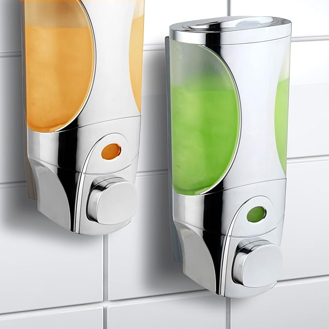 HotelSpa Curves Luxury Soap/Shampoo/Lotion Modular-design Shower Dispenser System (Pack of 3)