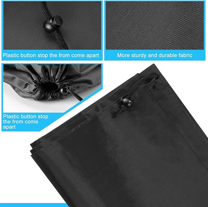Nuogo 20 Pcs Laundry Bag Washable Travel Laundry Bags with Drawstring Lock Closure Large Heavy Duty for Camping Tent Blankets Dirty Clothes Yarn Fabric Storage, 38 x 24 Inches