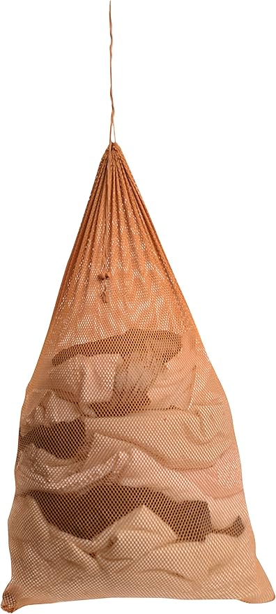 Premium Heavy-Duty Mesh Laundry Bag - Clothes Hamper w/Drawstring - Home & College Essentials Camel (36"x24")