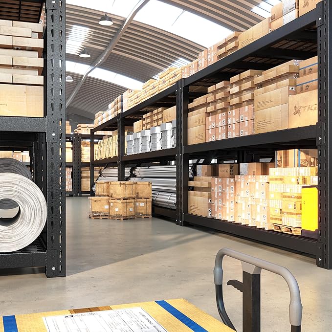 Bepatio 7050LBS Garage Shelving Heavy Duty,68''W Storage Shelves Metal Shelving Unit,3Tire Storage Rack Shelf.Adjustable Industrial Shelving for Warehouse Commercial,68''Wx23.7''Dx66''H, 2PCS