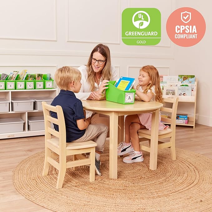 ECR4Kids Linking Plastic Storage Book Bin, Multipurpose Organization, Neon Green, 10-Piece