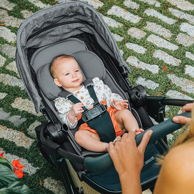 Chicco Corso Primo ClearTex Modular Travel System, Corso Primo Modular Stroller with KeyFit 35 Zip ClearTex Infant Car Seat and Base, Aspen/Black
