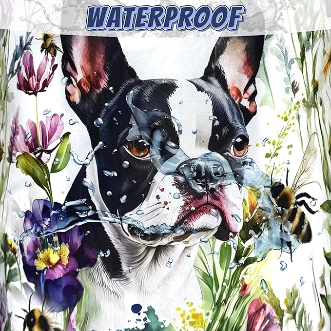 Dog Laundry Basket Foldable Pet Bees Flowers Laundry Hamper With Handle Portable Oxford Cloth Clothes Storage Basket Dogs Laundry Bag 18.9"x16.5" For Laundry Room/Bedroom/Bathrooms
