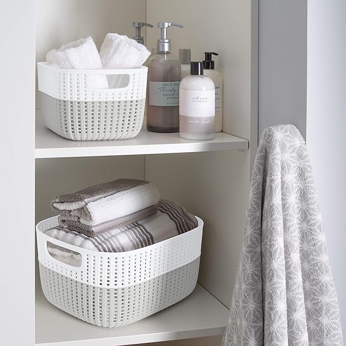 Simplify Medium Storage Basket, Heather Gray (26311-HGray)