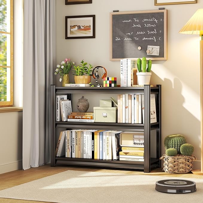 3-Tier Storage Shelves, Adjustable Shelves，KitchenStorage Standing Baker's Racks, Shelving Unit for Kitchen, Living Room, Dinning Room, Coffee Bar (31.5'H×36'W×14'D)