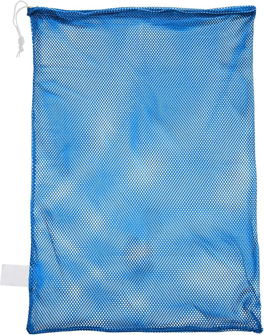 Champion Sports Mesh Equipment Bag – Heavy-Duty Nylon Drawstring Bag with Lock & ID Tag, Breathable Storage Sack for Balls, Swim Gear, Laundry & Toys, Multiple Sizes & Colors